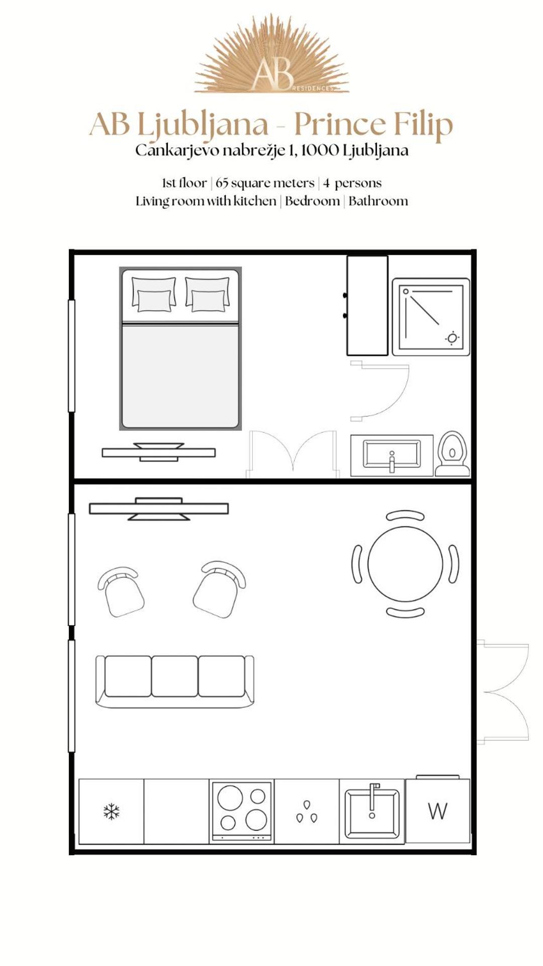 Ab Ljubljana - Prince Filip Apartment Екстер'єр фото